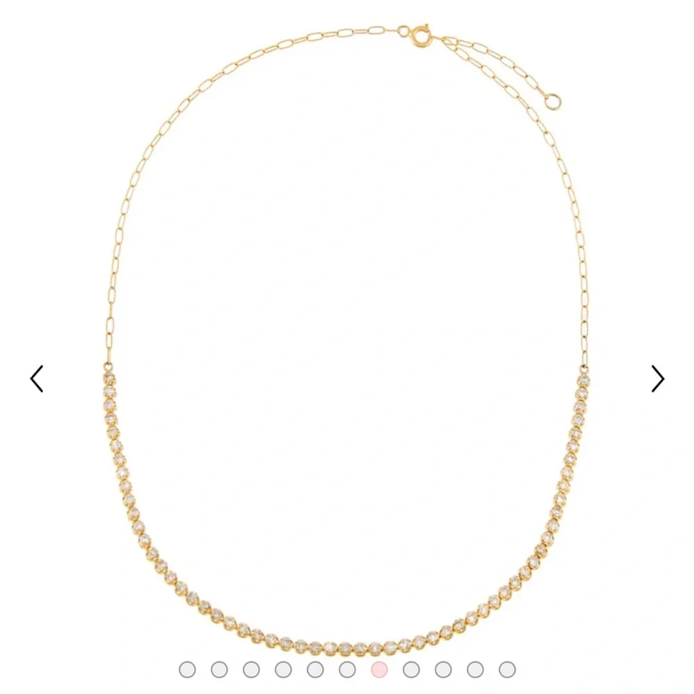 2 carat gold Cupcake Set Diamond Tennis Choker 14K - Picture 1 of 3